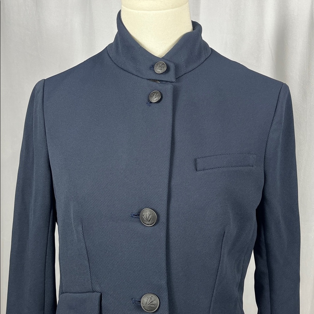 Rag & Bone Slave Navy Polyamide/Elastane Blazer. - Picture 4 of 10